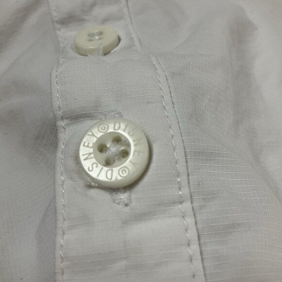Disney Cruise Line nylon mens XXL work fish sun shirt double pocket‎ button up - Picture 5 of 10
